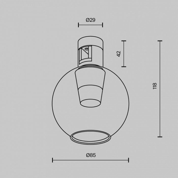 Накладной светильник Maytoni Bubble TR148-1-3W3K-BS