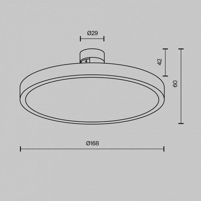 Накладной светильник Maytoni Plato TR153-1-10W3K-B