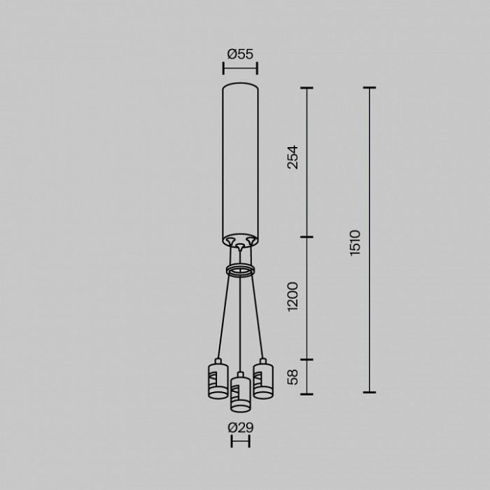 Подвес для трека Maytoni Accessories for tracks Flarity TRA154SW-BB-R-B