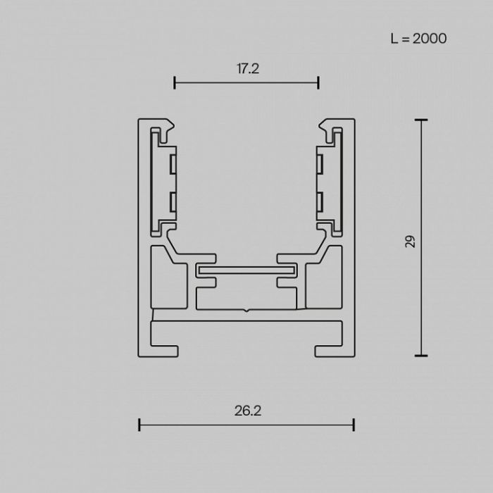 Трек накладной Maytoni Busbar trunkings Exility TRXM034-412W