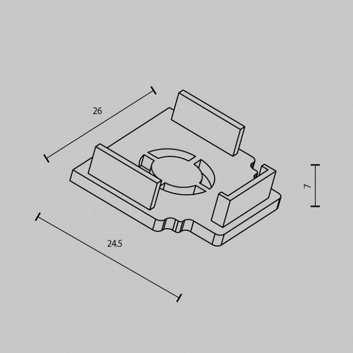 Заглушка для трека Maytoni Accessories for tracks Exility TRAM034EC-42W