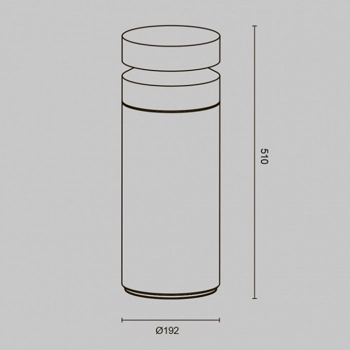 Наземный низкий светильник Maytoni Betone O469FL-L20CM3K