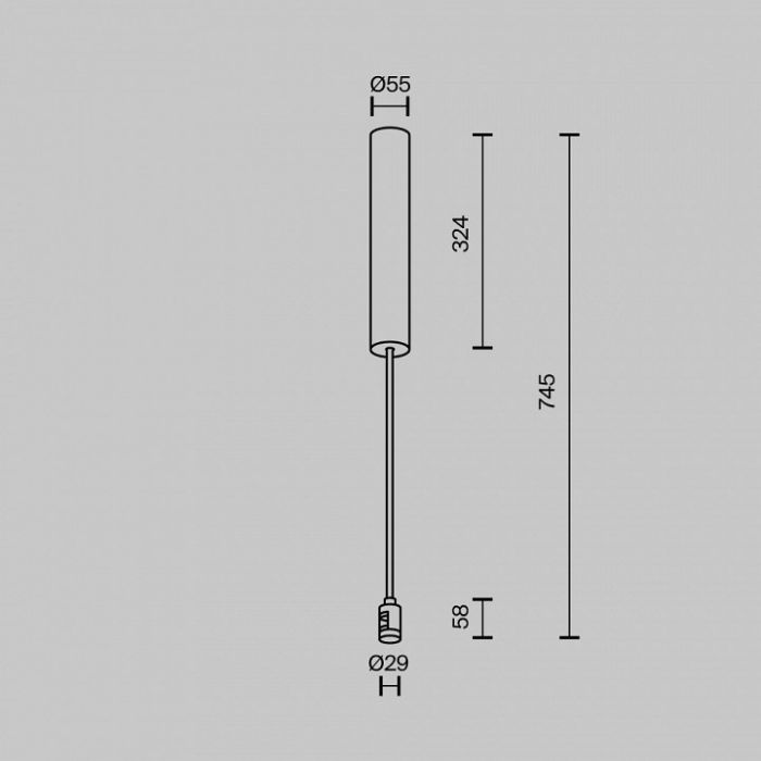 Основание на штанге Maytoni Accessories for tracks Flarity TRA159C-BB1-B