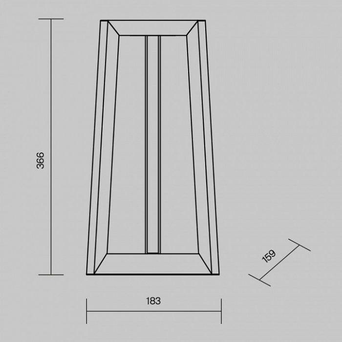 Наземный низкий светильник Maytoni Luft O466FL-L12B3K