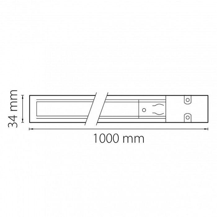 Трек накладной Lightstar Barra 504015