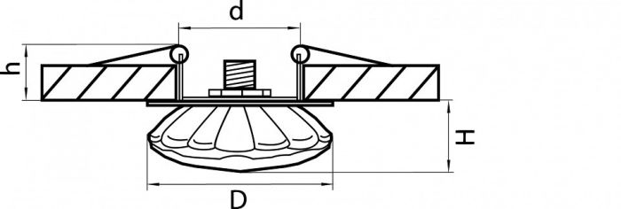 Встраиваемый светильник Lightstar Bomo 004512-G9