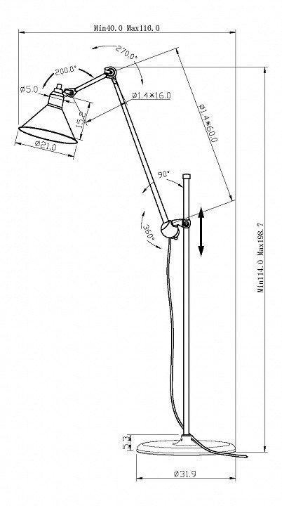 Торшер Lightstar Loft 765717