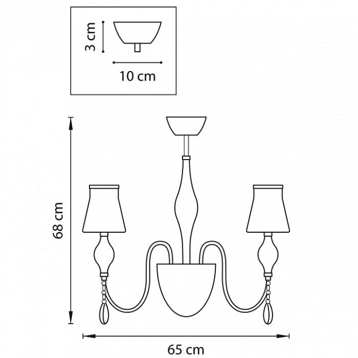 Люстра на штанге Lightstar Escica 806050