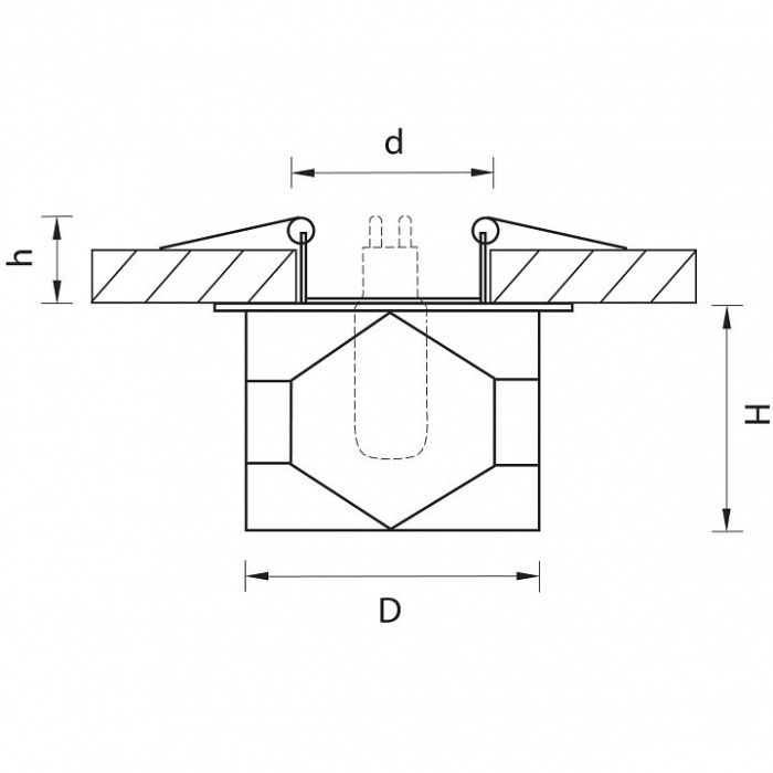 Встраиваемый светильник Lightstar Lega HI 011014