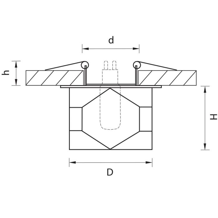 Встраиваемый светильник Lightstar Lega HI 011014