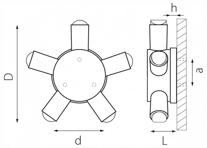 Накладной светильник Lightstar Dito 380653