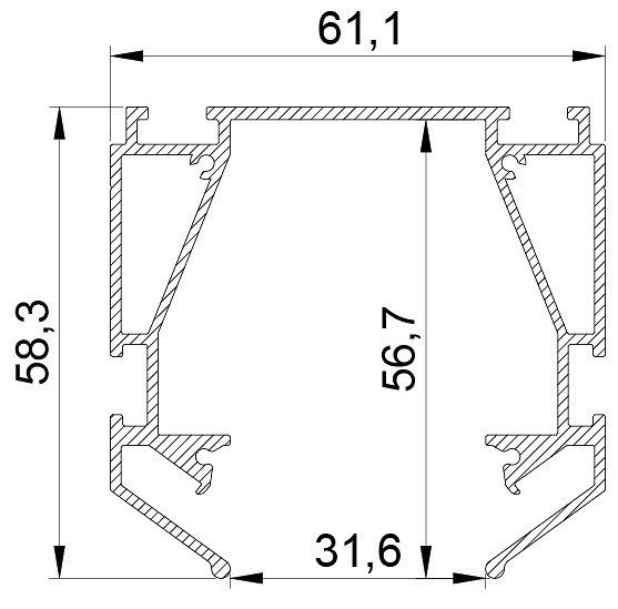 Профиль-держатель Lightstar Teta 505420