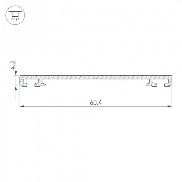 Крепеж Arlight PHS-3X-BASE-H4.3-2000 ANOD 019869