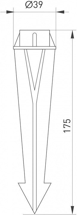 Стержнь наземный Arlight Accessories 024888