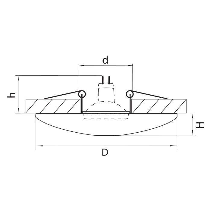 Встраиваемый светильник Lightstar Ceramo 042122