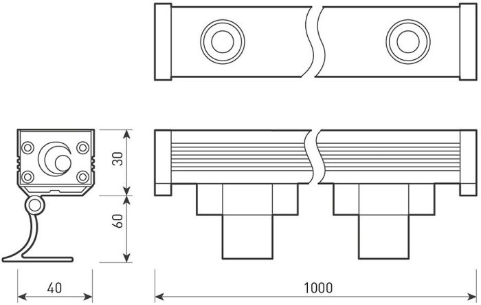 Настенный прожектор Arlight Line wallwasher 023624