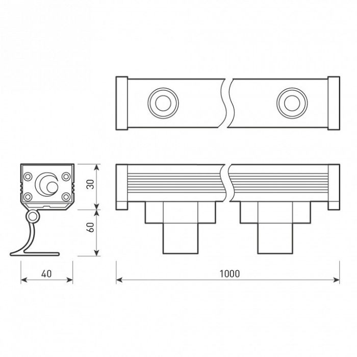 Настенный прожектор Arlight Line wallwasher 024302