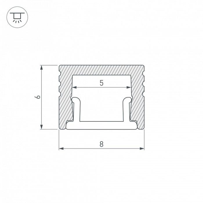 Профиль накладной Arlight SL-MINI 030522