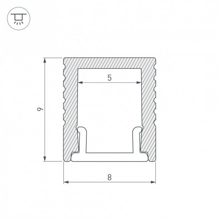 Профиль накладной Arlight SL-MINI 030514