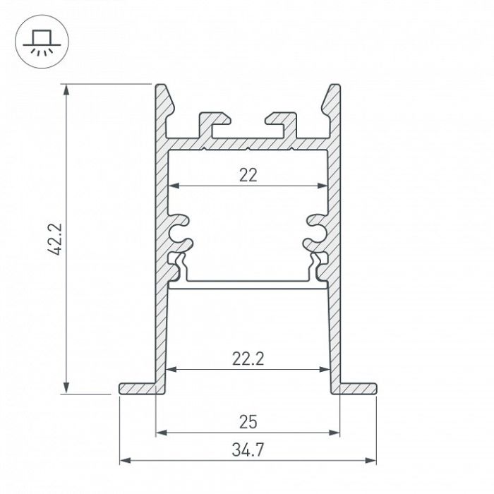 Профиль встраиваемый Arlight SL-COMFORT 031764