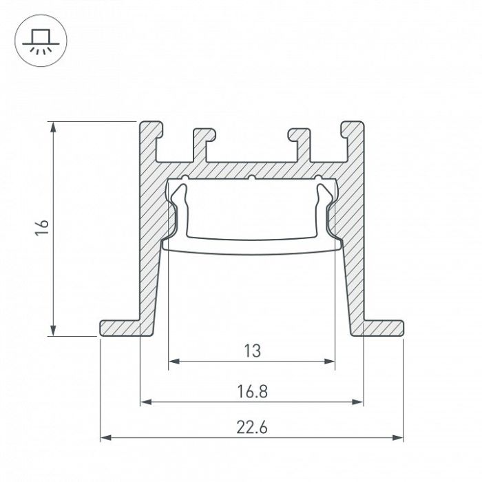 Профиль встраиваемый Arlight SL-COMFORT 031768