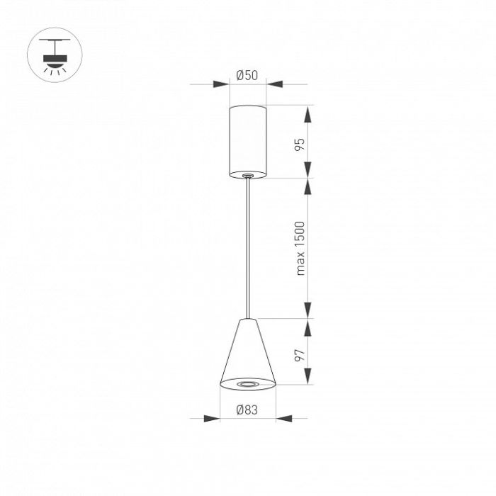 Подвесной светильник Arlight ELEMENTA 032771