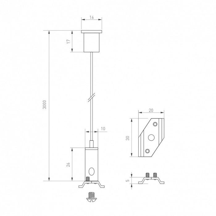 Подвес для трека Arlight MAG-25 033252