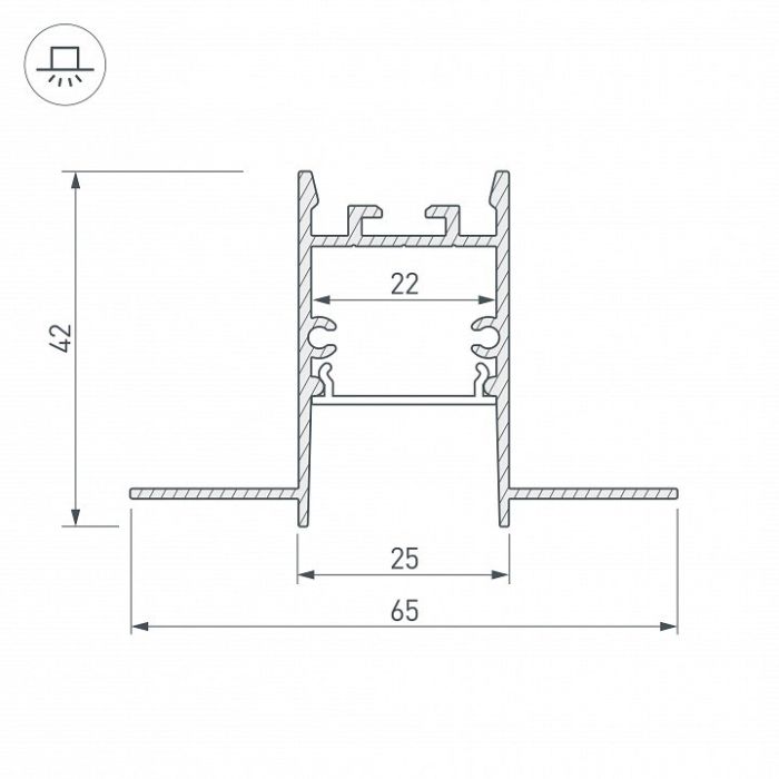 Профиль встраиваемый Arlight SL-COMFORT 033275