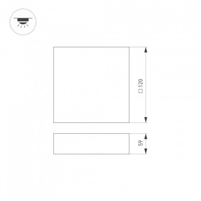 Накладной светильник Arlight QUADRO 034735