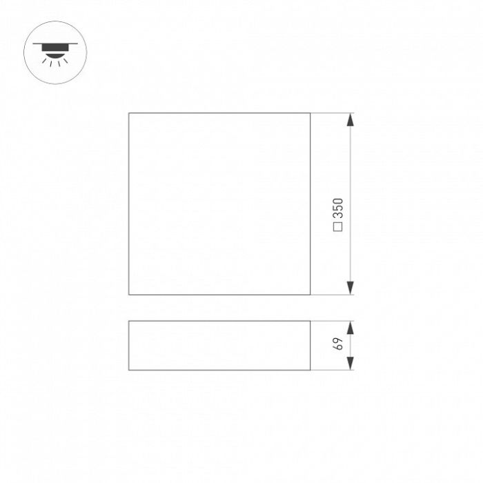 Накладной светильник Arlight QUADRO 034790