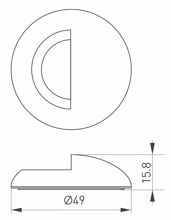 Рамка на 1 пост Arlight Deck 035757