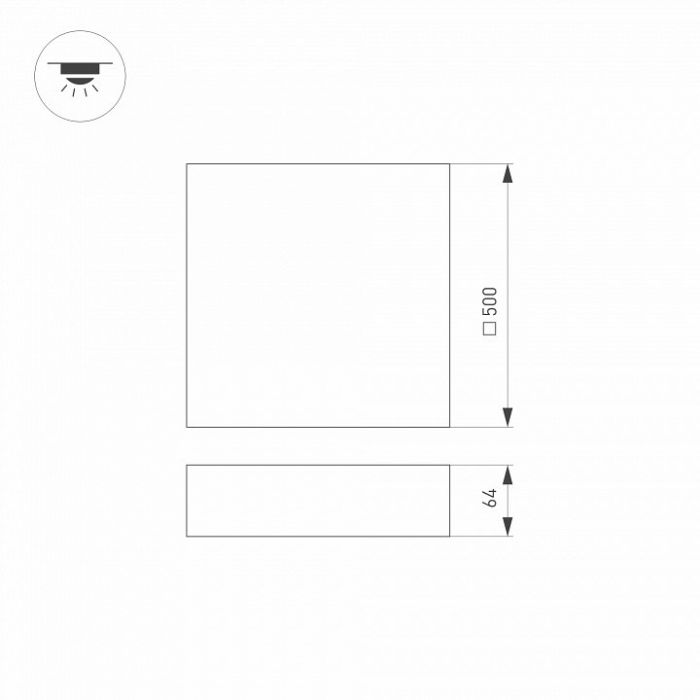 Накладной светильник Arlight QUADRO 034799