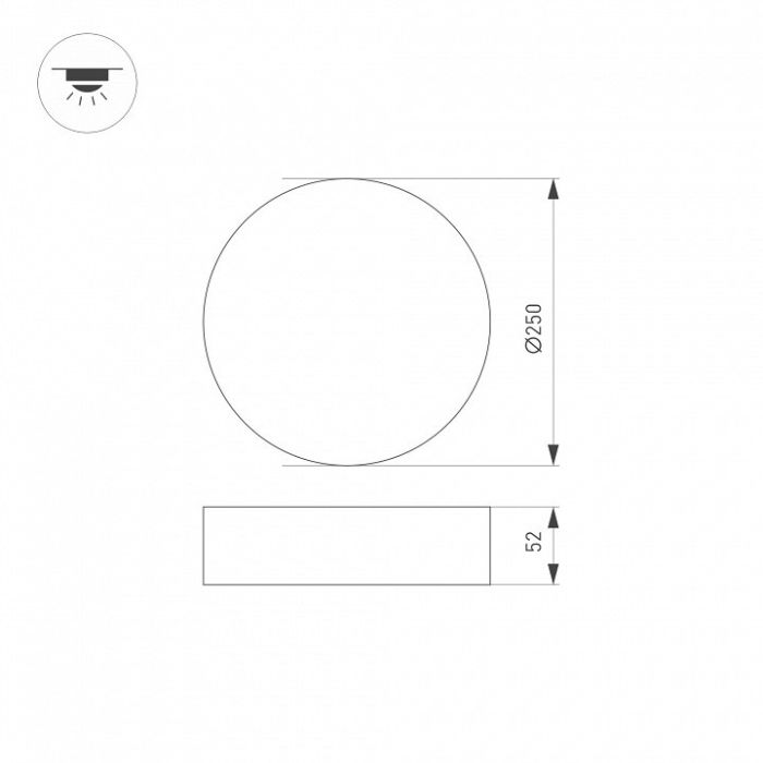 Накладной светильник Arlight RONDO 022233(2)