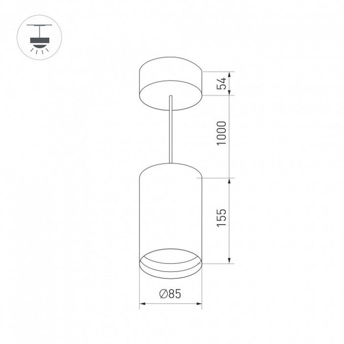 Подвесной светильник Arlight POLO 024235(1)