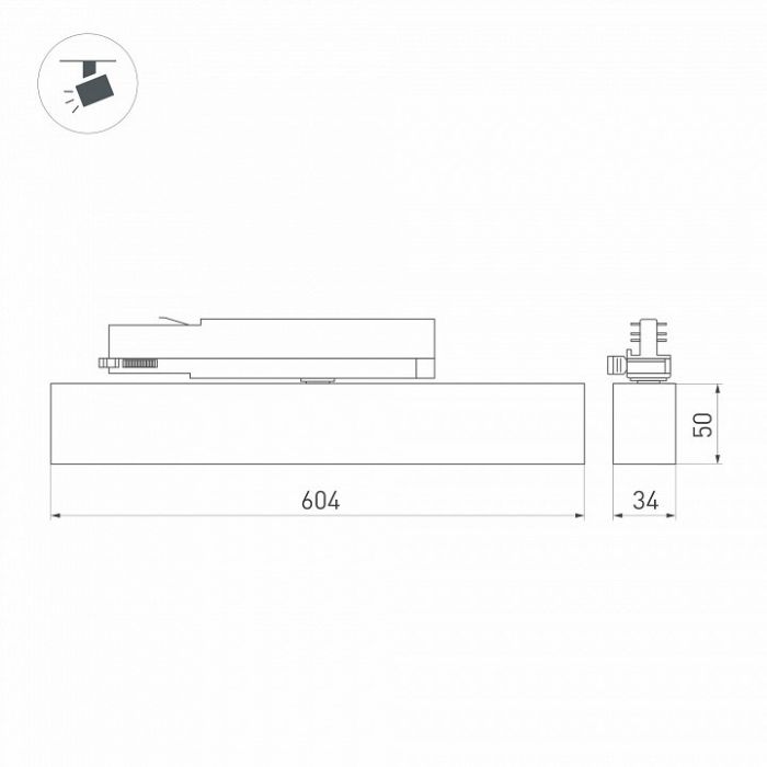 Светильник на штанге Arlight FLAT 033698(1)