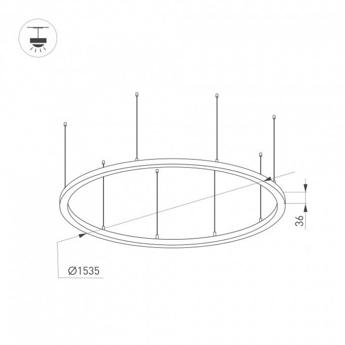 Подвесной светильник Arlight ARC 034009(1)