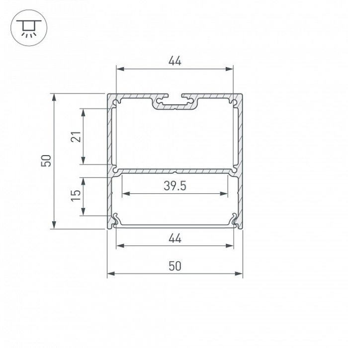 Профиль накладной Arlight SL-LINE 038434