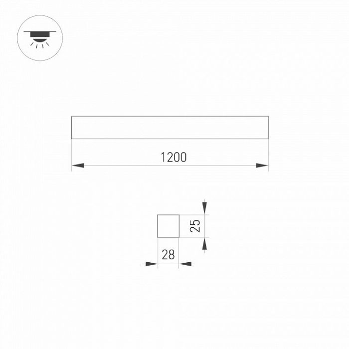 Светильник для потолка Армстронг Arlight STARLINE 031476