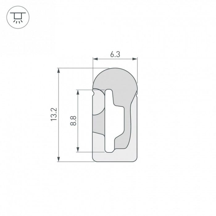 Короб накладной гибкий Arlight WPH 040265