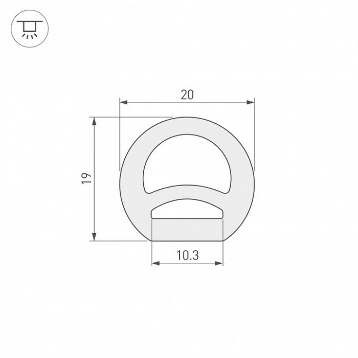 Короб накладной гибкий Arlight WPH 040272