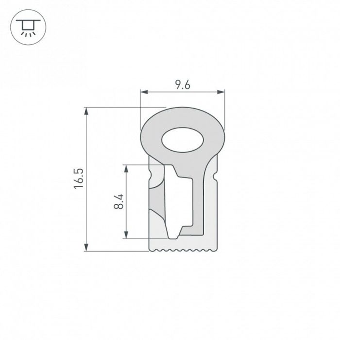 Короб накладной гибкий Arlight WPH 040827