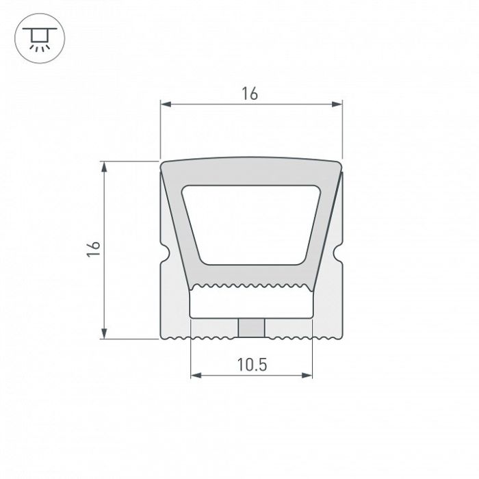 Короб накладной гибкий Arlight WPH 040832