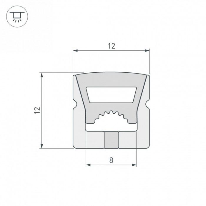 Короб накладной гибкий Arlight WPH 041091