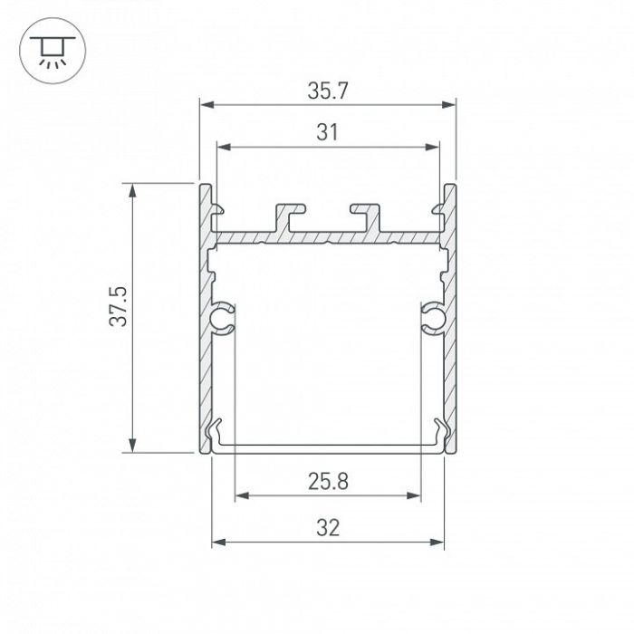 Профиль универсальный Arlight SL-LINE 043974