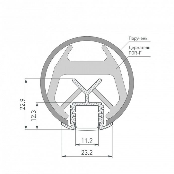 Профиль подвесной Arlight KLUS-POR 019181(1)