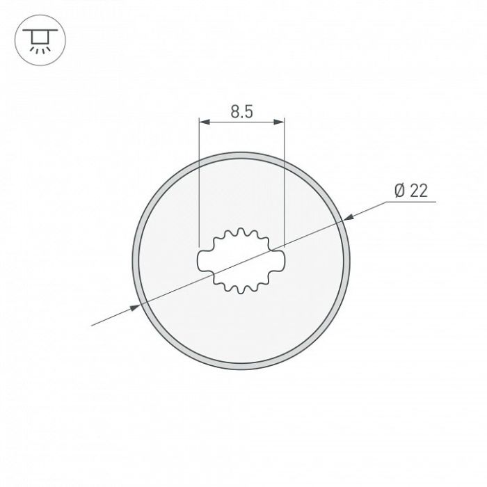 Профиль накладной гибкий Arlight WPH-FLEX 045866