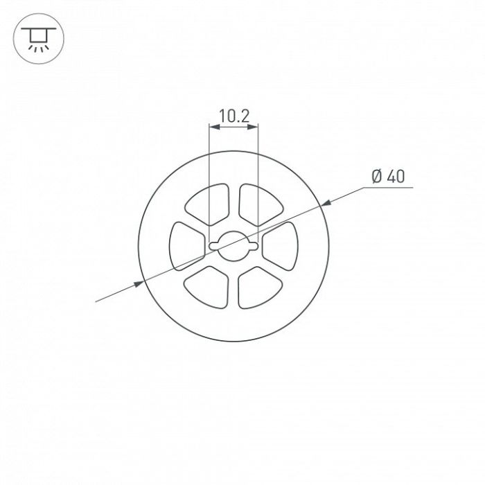 Профиль накладной гибкий Arlight WPH-FLEX 045869