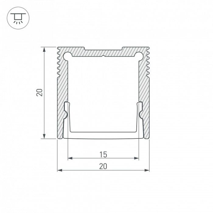 Профиль накладной Arlight SL-SLIM 047631