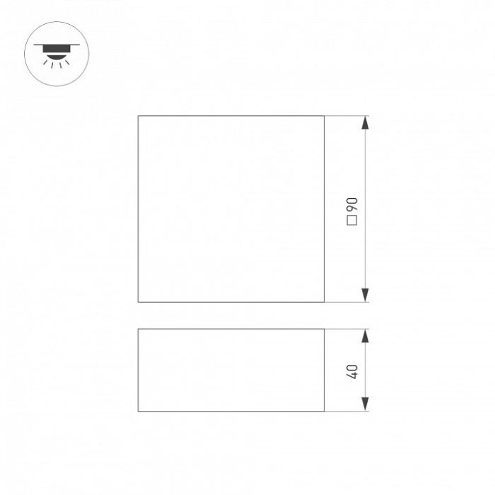 Светильник для потолка Грильято Arlight GRIGLIATO 038336(1)