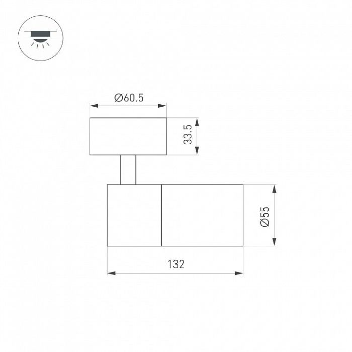 Спот Arlight SP-ARTEMIS-SURFACE-FLAP-R55-12W 051791